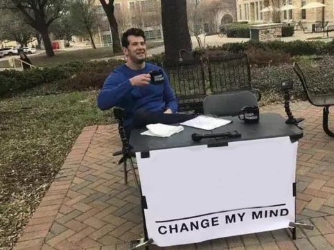 Change My Mind meme about Filson