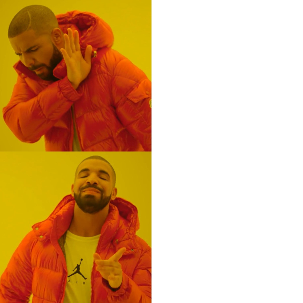 Drake Hotline Bling meme about Filson