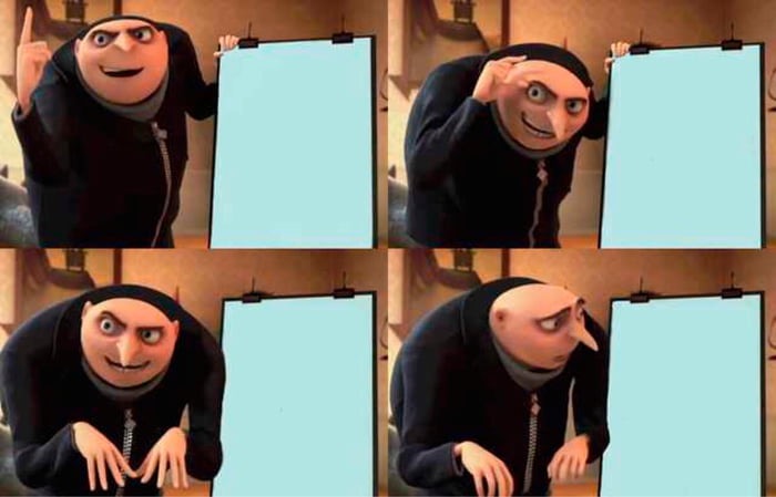 Gru's Plan meme about Filson